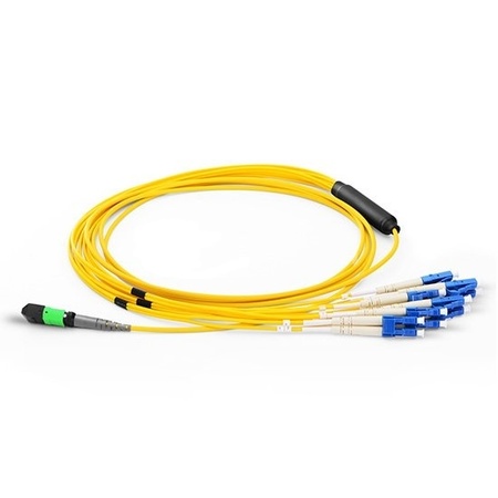 AXIOM MANUFACTURING Axiom Mpo Female To 4 Lc Singlemode 9/125 Fiber Optic Breakout Cable MP8LCSMR7M-AX